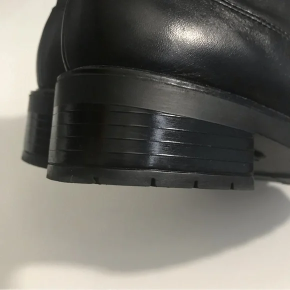 Nicole Black Leather Lace Up Combat Boots “Billie” - Picture 6 of 8